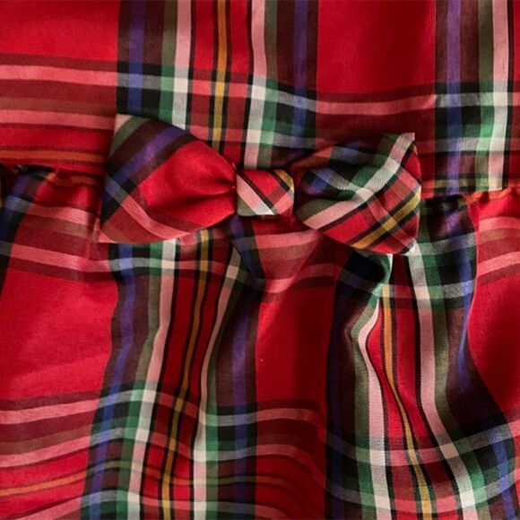 Wonder Nation Red Plaid Holiday Christmas Dress Size 0-3 Months - Picture 4 of 6